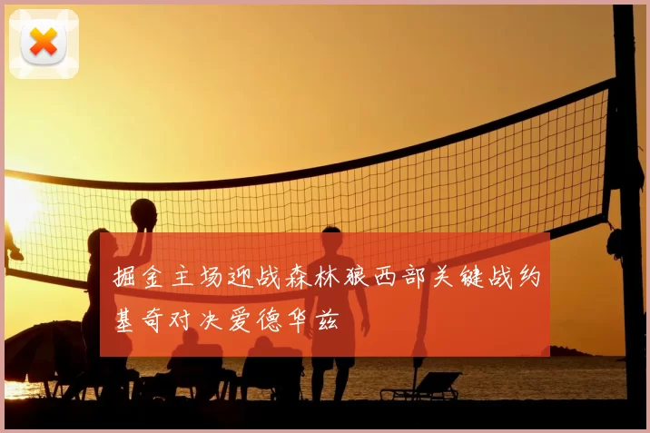 掘金主场迎战森林狼西部关键战约基奇对决爱德华兹